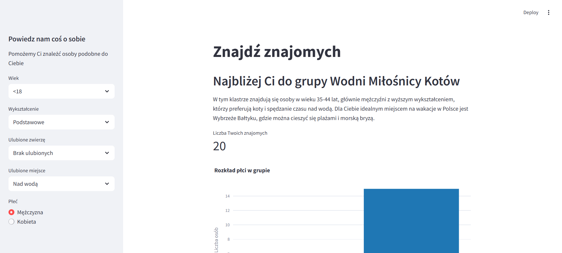 Widok początkowy